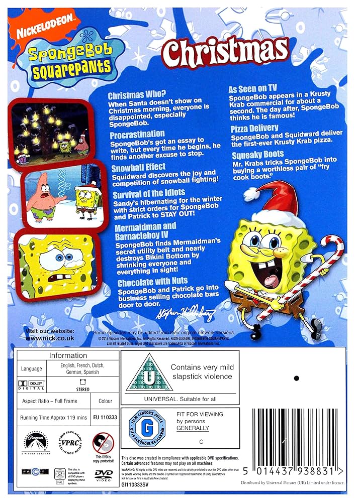 (未使用･未開封品)　Spongebob Squarepants: It&#39;s a Spongebob Christmas [DVD] [Import] p1m72rm Amazon.com: SpongeBob Squarepants - It's a SpongeBob